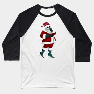 Santa in High Heels Baseball T-Shirt